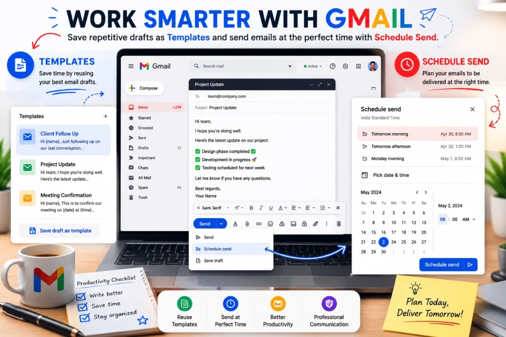 gmail templates schedule send