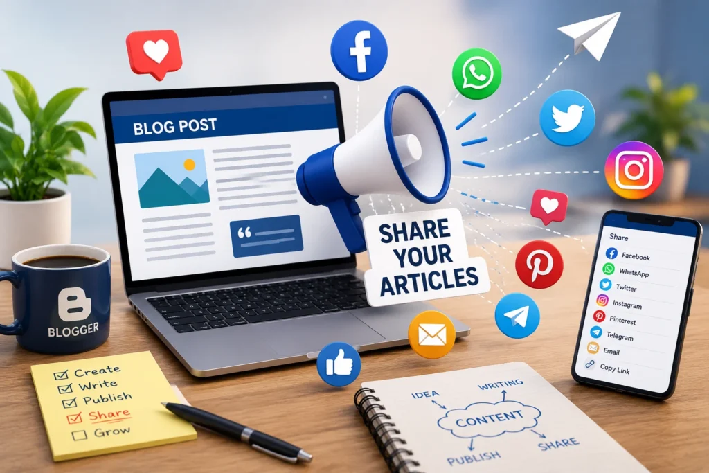 share articles content